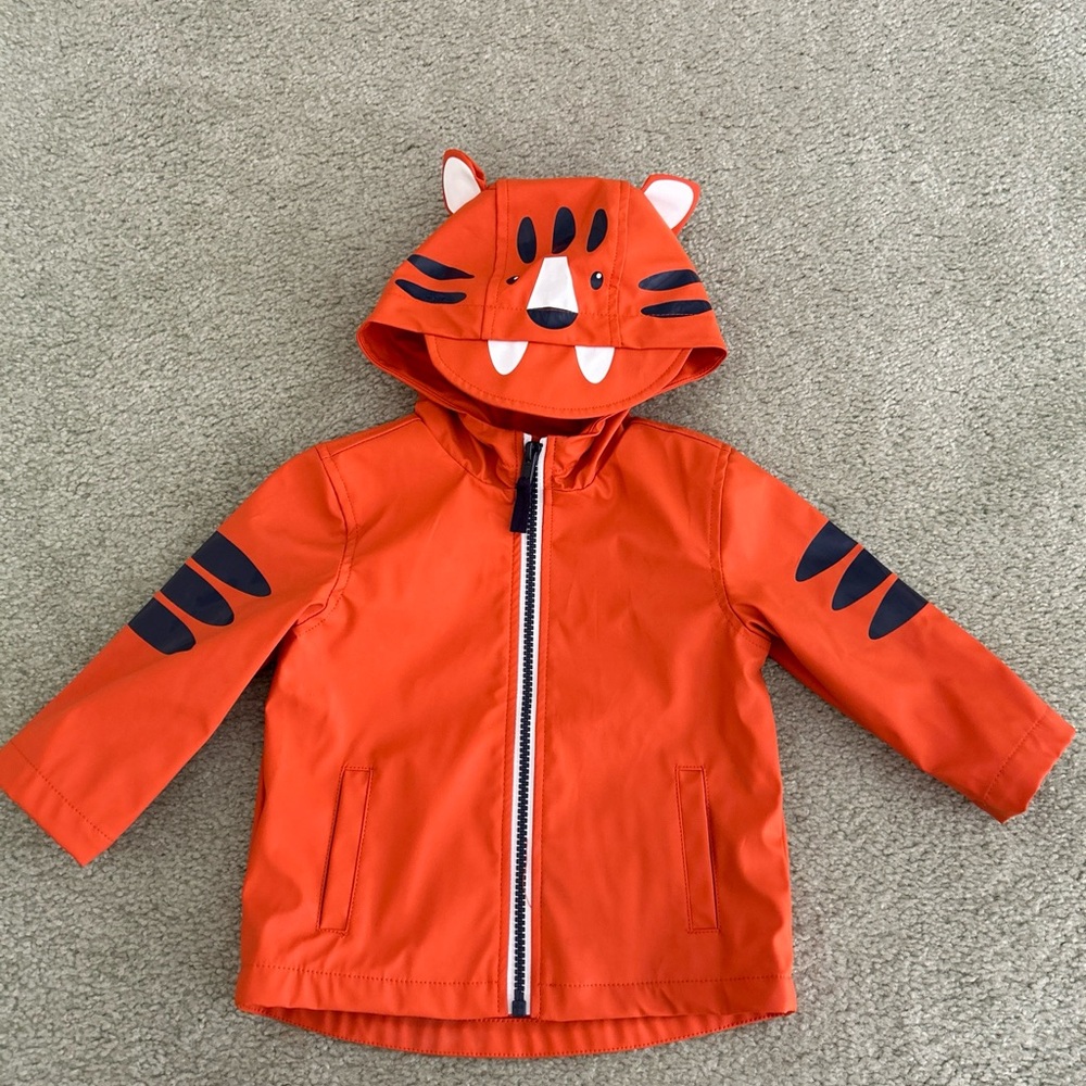 Little Me Tiger Raincoat size 12 months